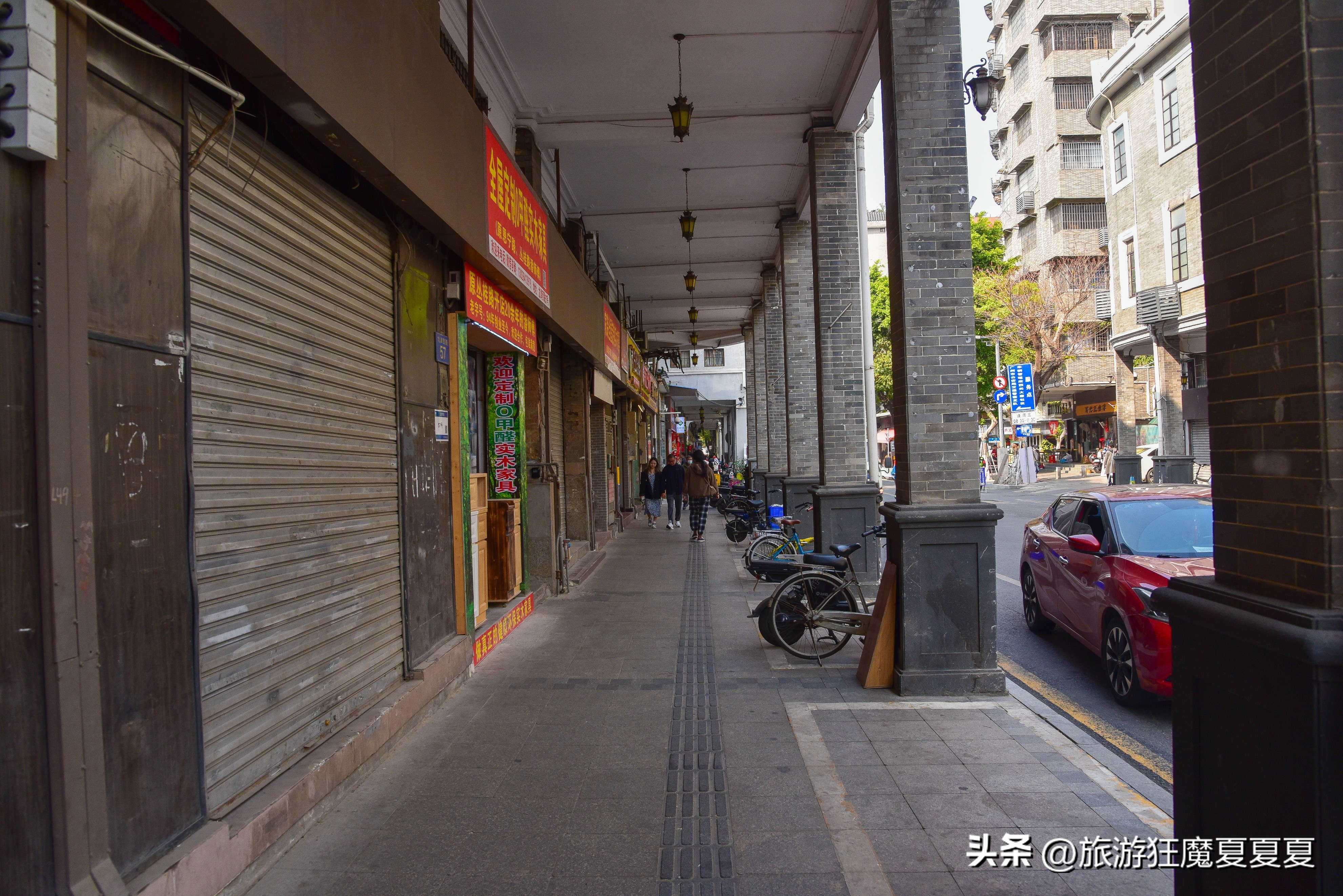 老广州西关风情,特色十足广州百年骑楼修旧如旧