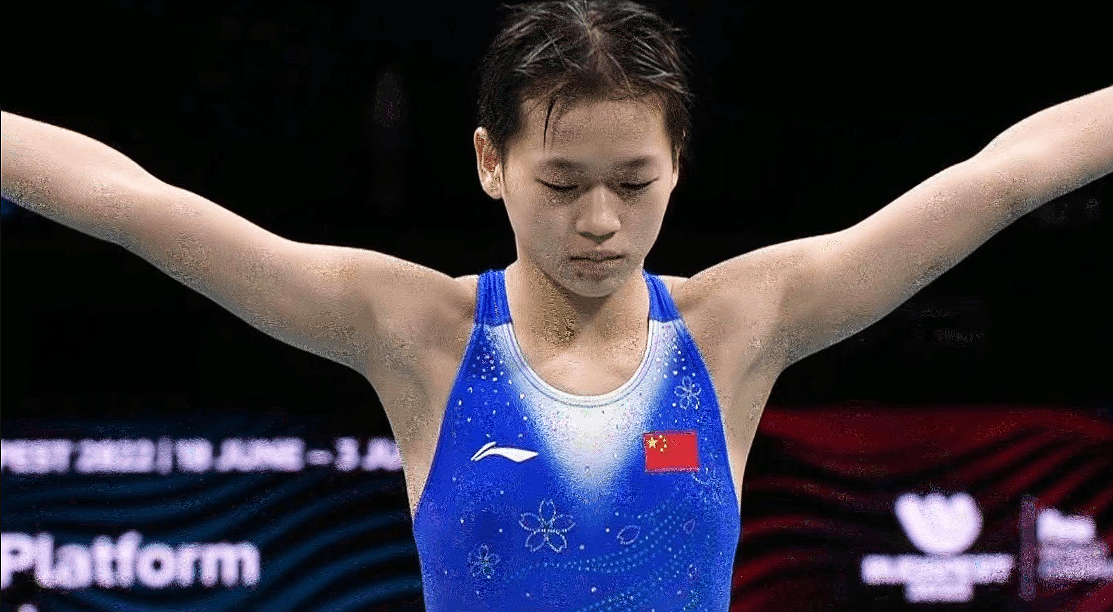 全红婵创造世界杯十米台纪录了吗,全红婵跳出首个10分