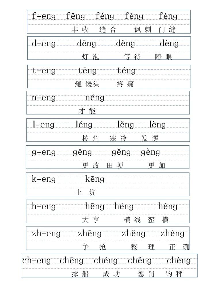 拼音字母表带拼读的,拼音表图打印版