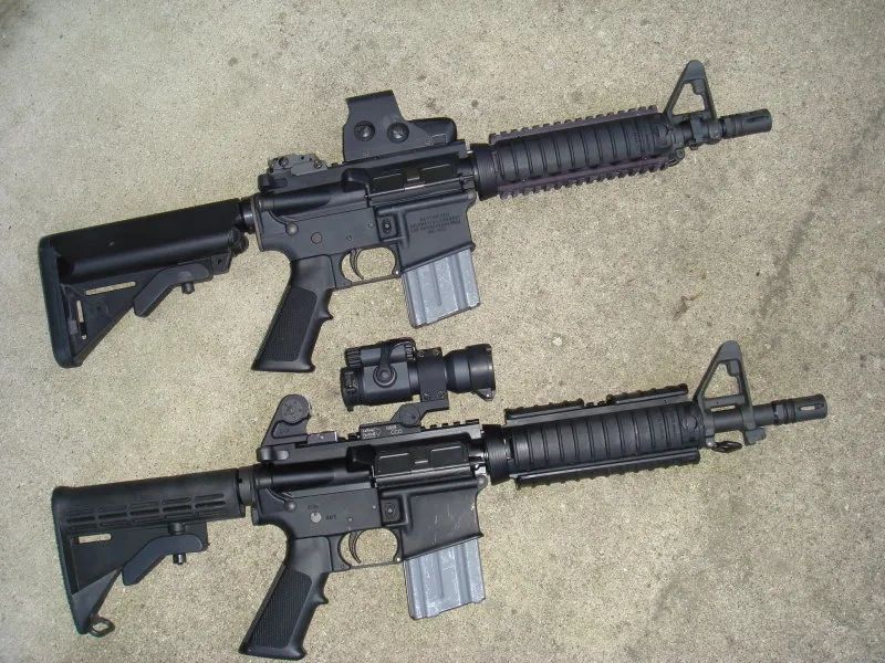 兵团新警,警用突击步枪与军用突击步枪