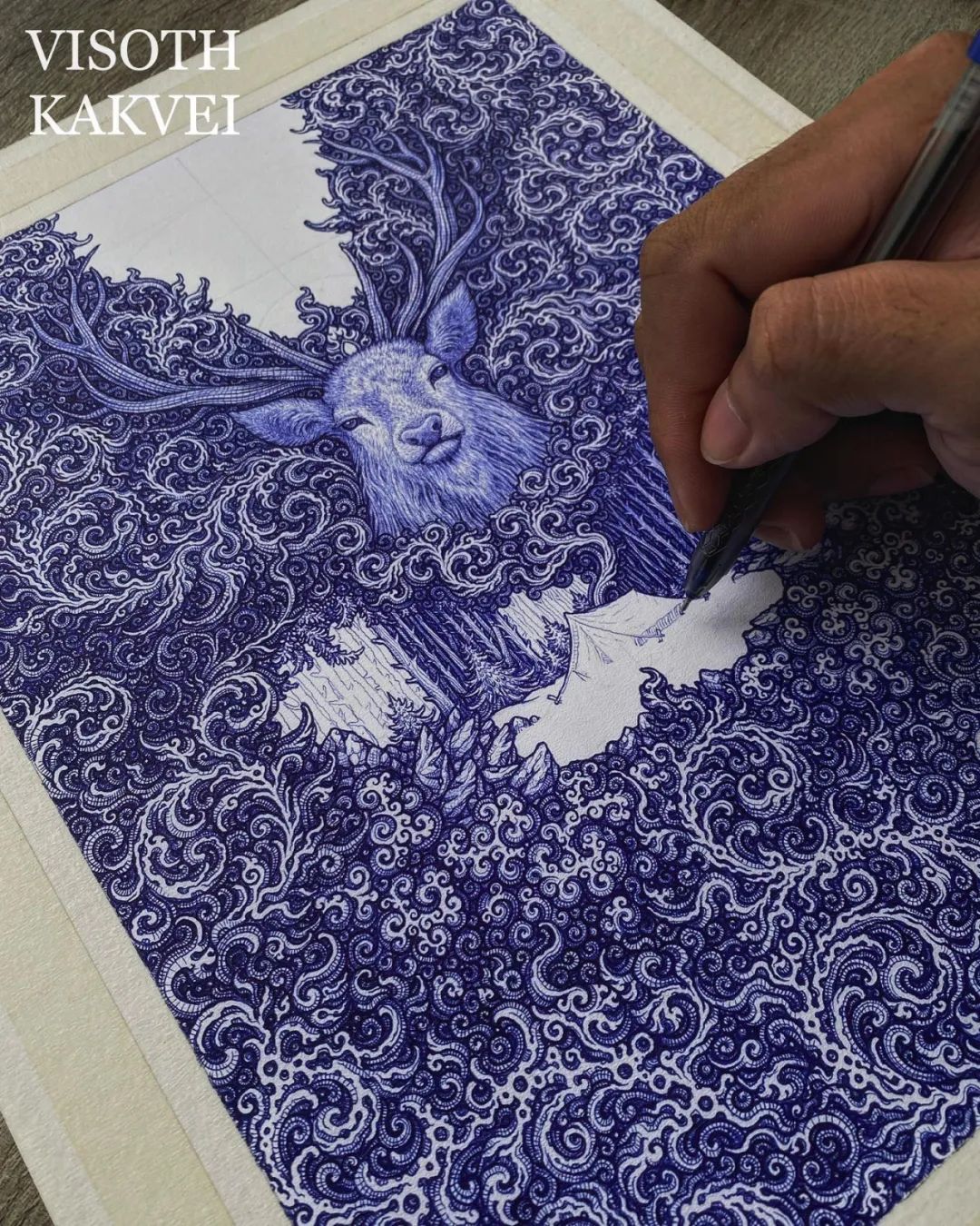 简单治愈强迫症画,让密集恐惧症非常难受的画