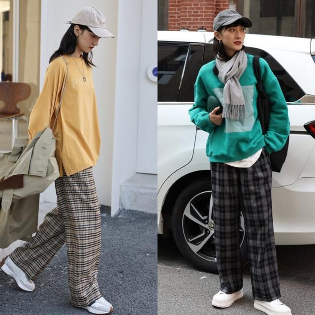 为什么自己穿格子裤不好看,为什么你穿阔腿裤不好看