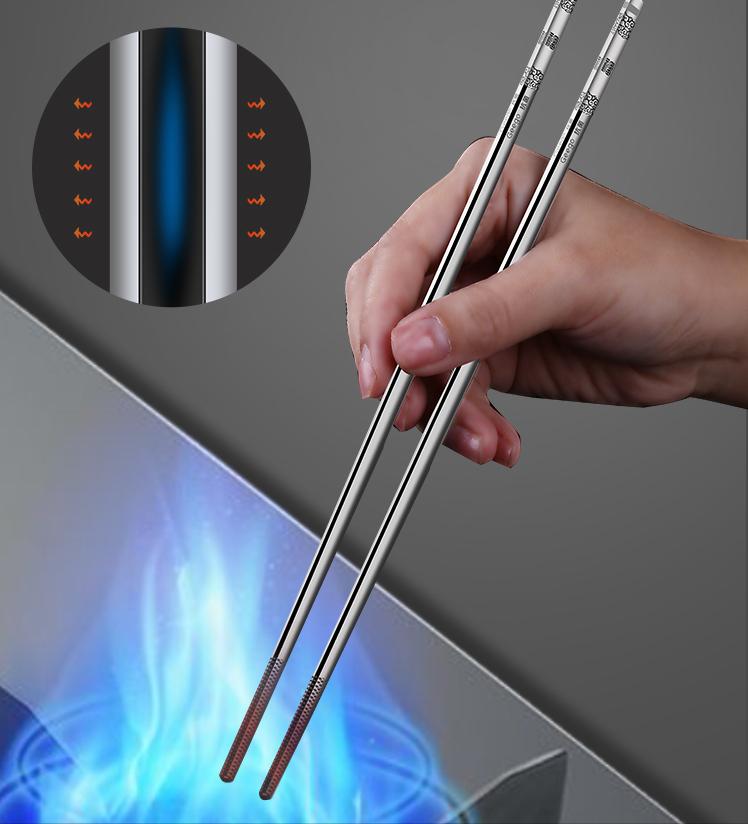 不锈钢筷子防霉抗菌耐高温,不锈钢筷子实用吗