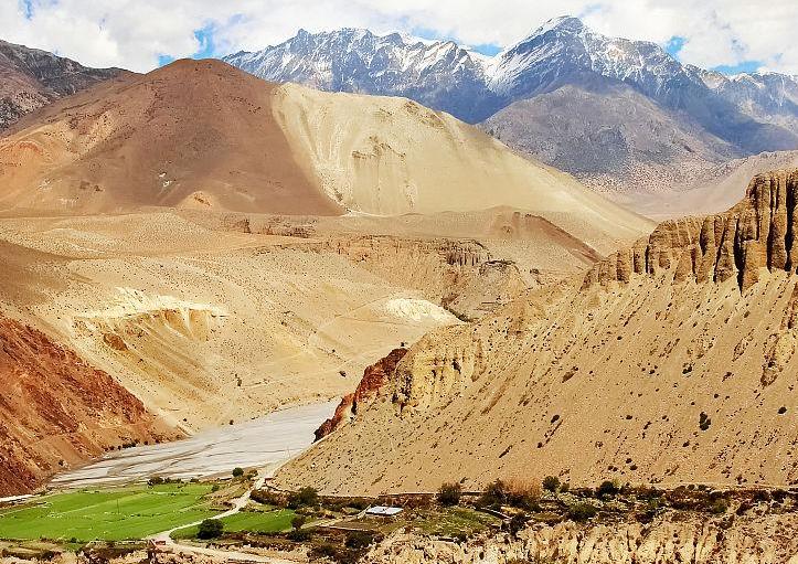 卡利甘达基峡谷深度,尼泊尔的卡利甘达基峡谷