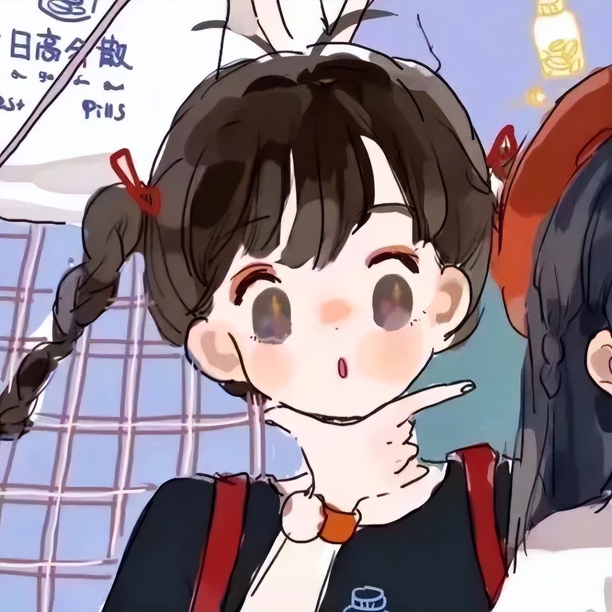 闺蜜头像加情侣头像同时用,一半闺蜜头像一半情侣头像