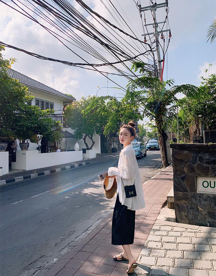 中年棉麻长袖衬衣女性,中年女人棉麻衬衫