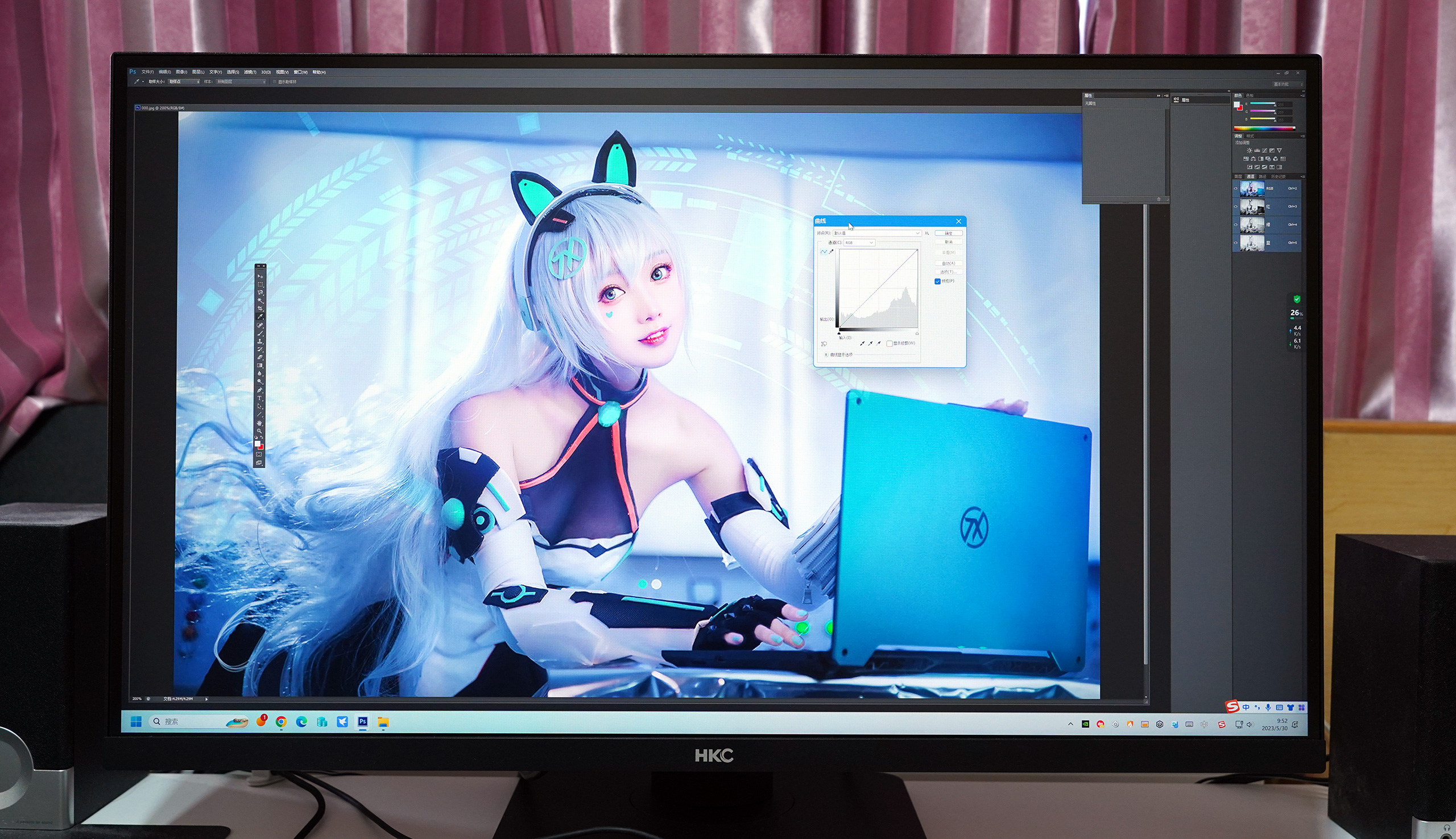 hkc显示器p272upro,hkcs24pro显示器测评