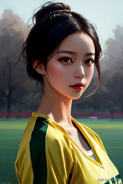 ai绘画足球各国美女,ai绘画足球夺冠