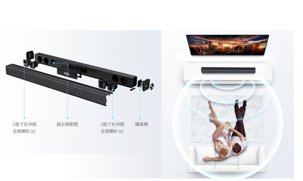 电视机音效差配音箱,智能电视声音差怎么解决