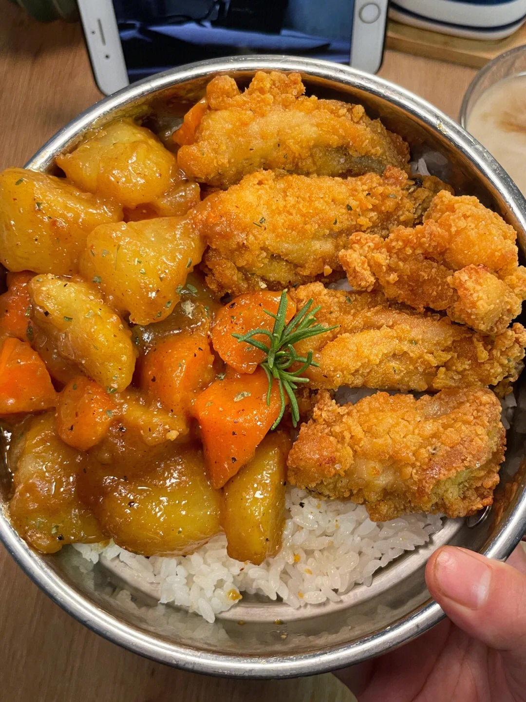 咖喱炸鸡饭外卖加盟,咖喱炸鸡饭教学视频