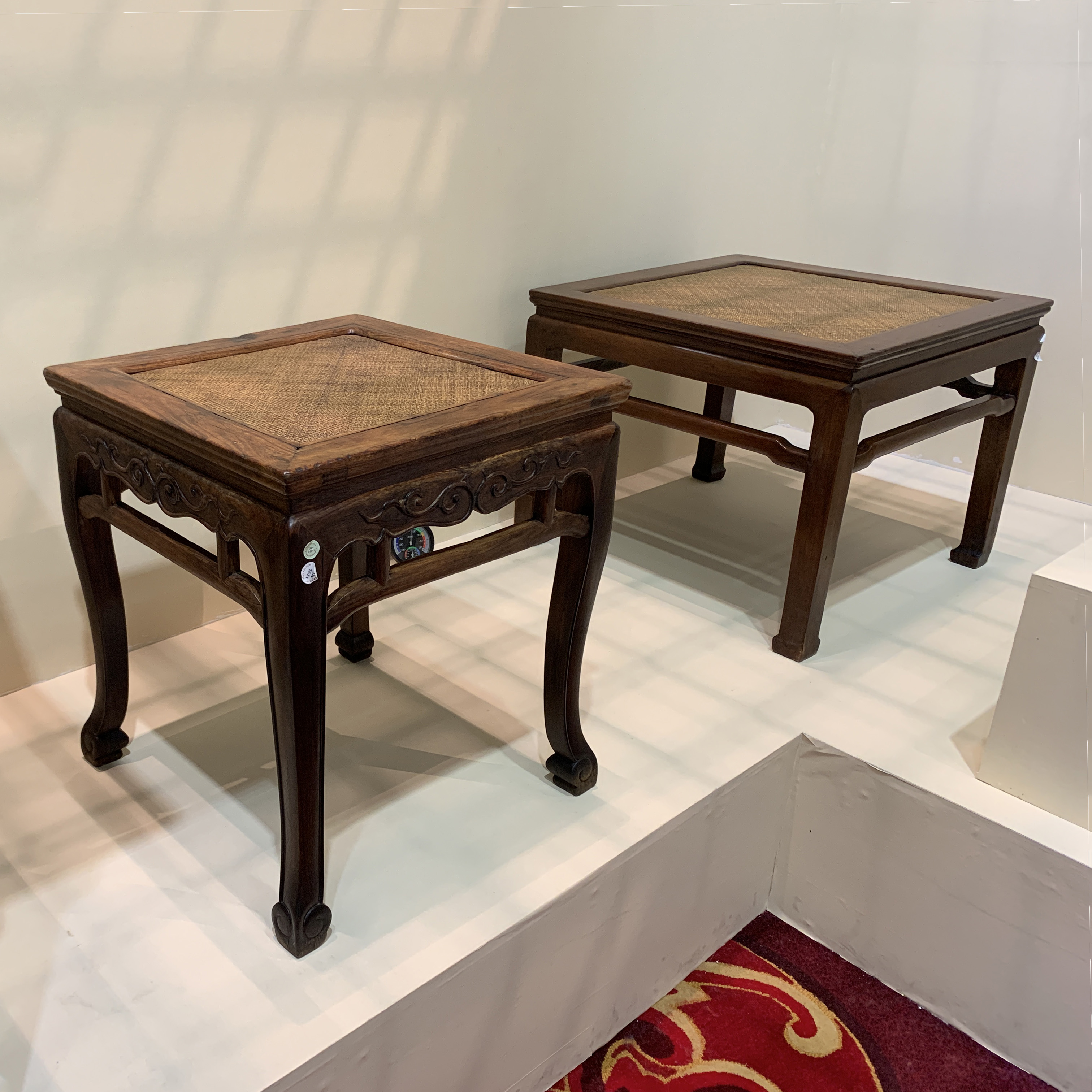 结跏趺坐双盘腿,超宽大黄花梨禅凳禅椅