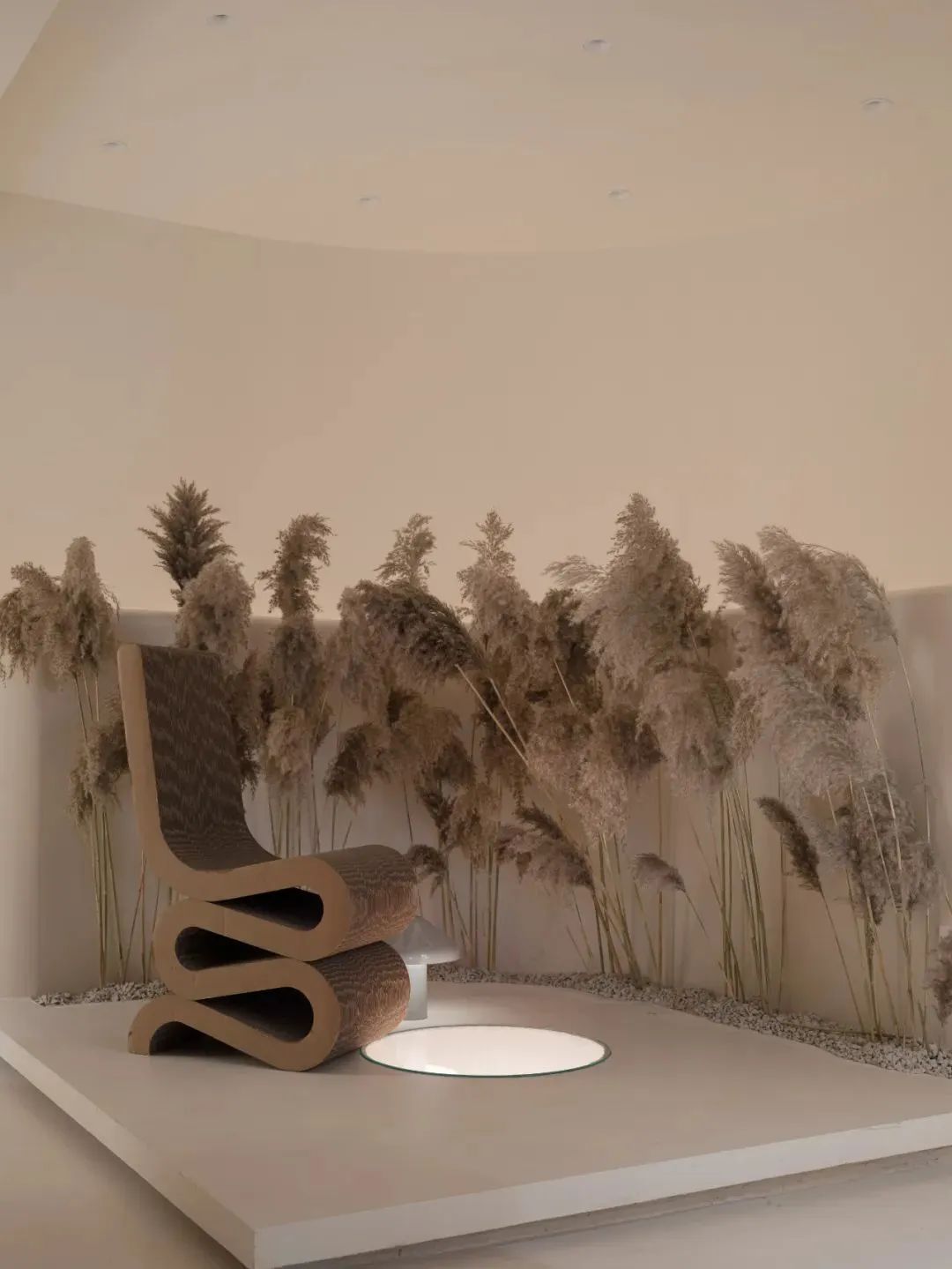 法式奶油风装修美容院,优雅净白空间设计