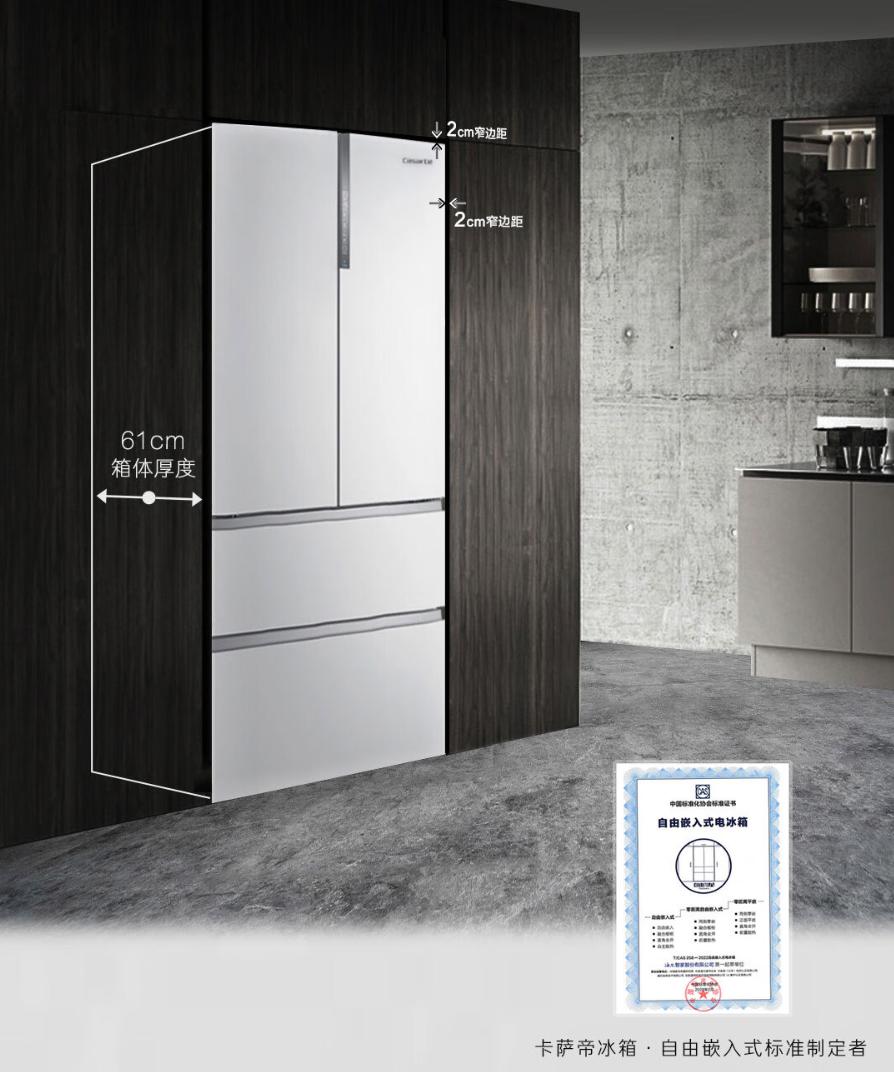 冰箱预留尺寸和冰箱大小正好,厨房冰箱尺寸最小预留多少合适