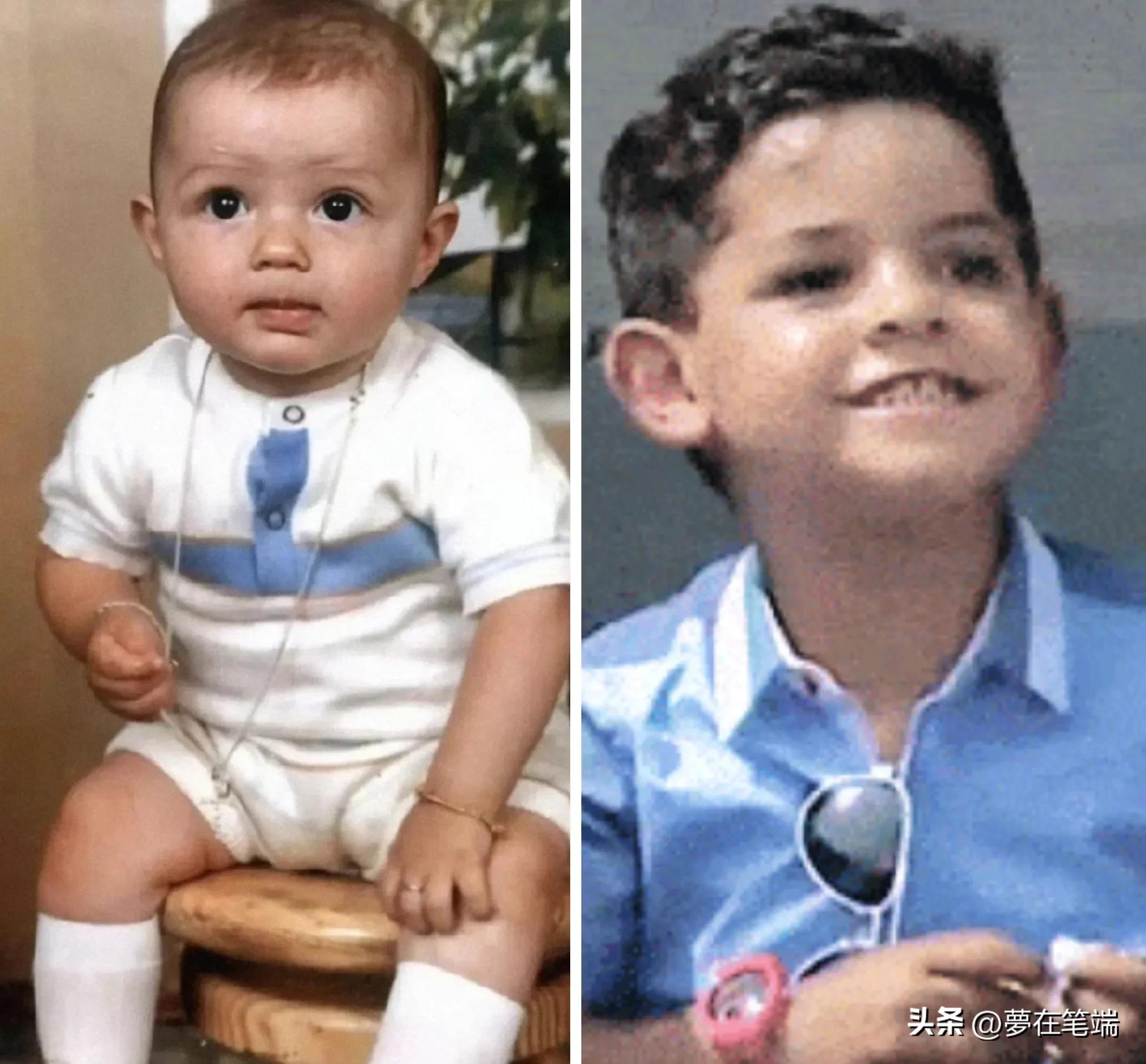 迷你罗和c罗小时候的对比,c罗小时候家里穷吗