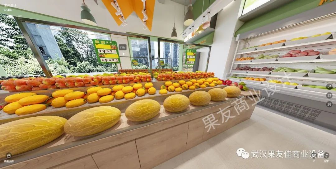 果友案例分享|蕲春100平网红水果店案例分享~