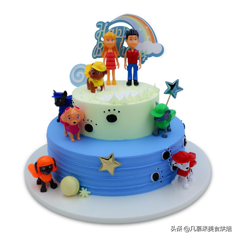 六一儿童节透明蛋糕盒子,六一儿童节蛋糕礼物