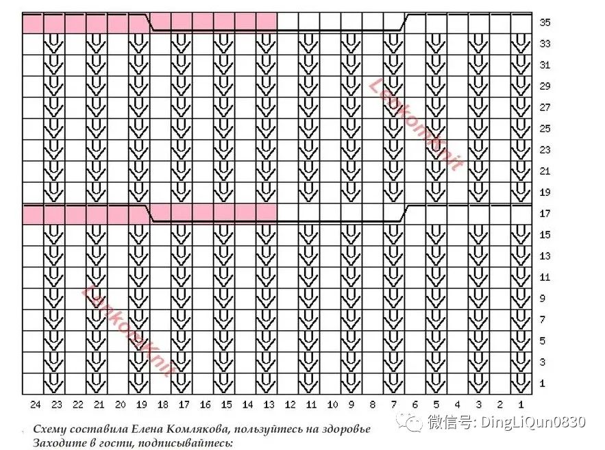 蓝色针织衫图解,有图解的套头针织衫
