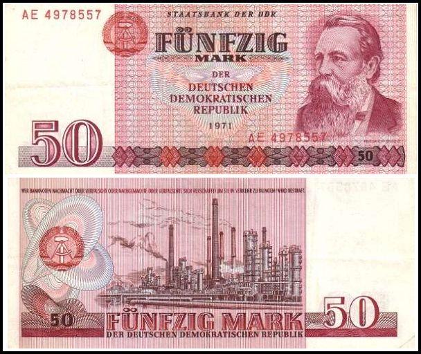 东德民主共和国货币,东德时期的纸币