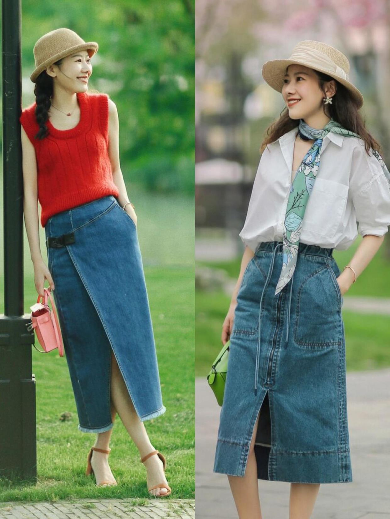 今夏最新流行半身裙,时髦半身裙让你满满的少女感