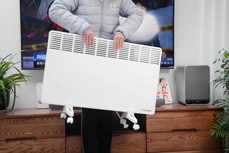 带火焰电暖风取暖器测评,变频电暖器全屋取暖神器2200w