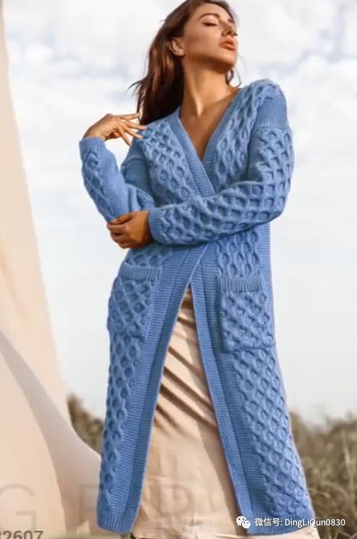 创意洋气针织开衫,针织外搭开衫中长款高档