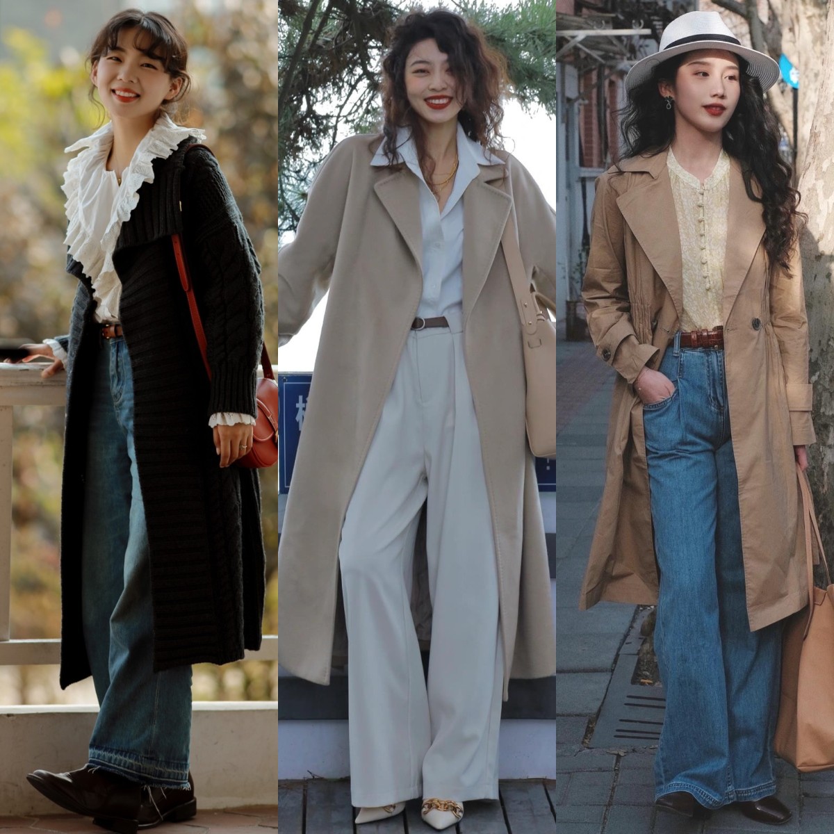 毛衣阔腿裤冬天这样穿才洋气,大毛衣阔腿裤才是秋冬最佳搭配