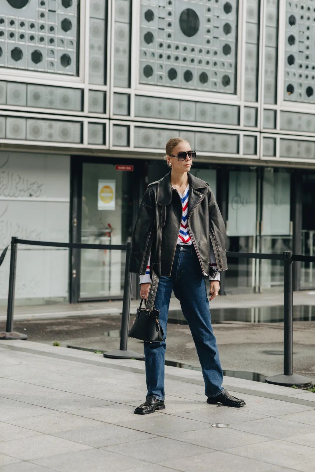 洋气气质皮夹克,皮夹克穿出高级风