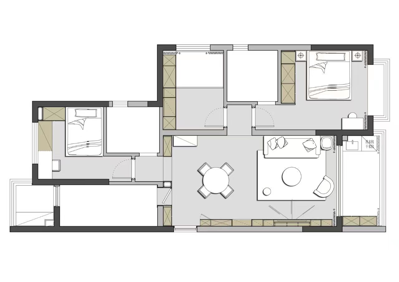 现代和复古的碰撞，喜欢我家的颜色