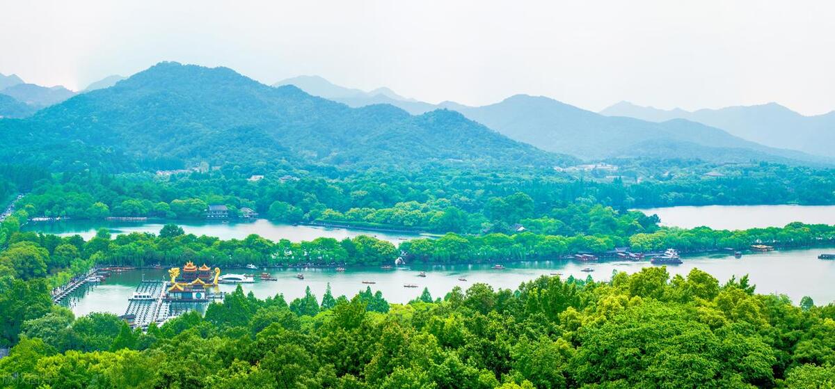 杭州美丽的城市有山有水西子湖,杭州的千年美景