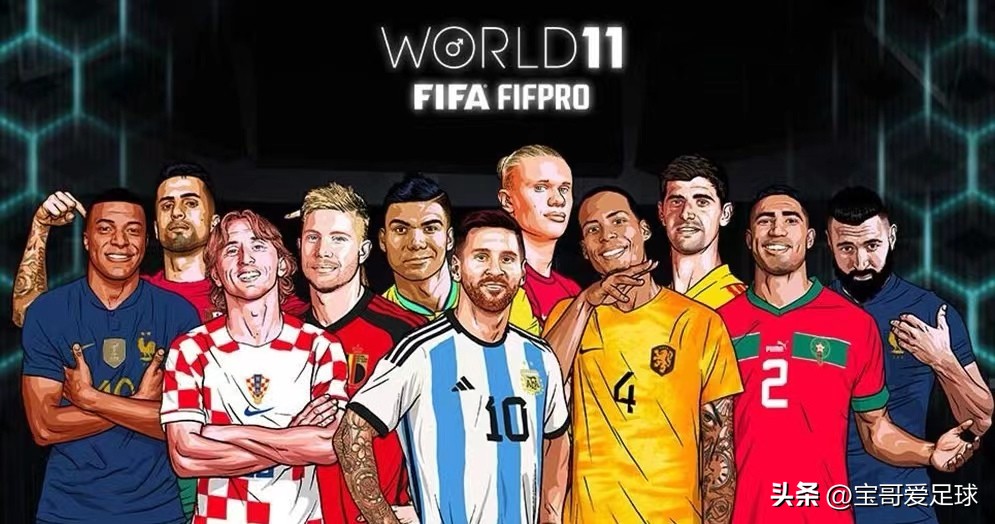 国际足联2022最佳阵容引争议，网友：这阵容前面进4个，后面漏8个