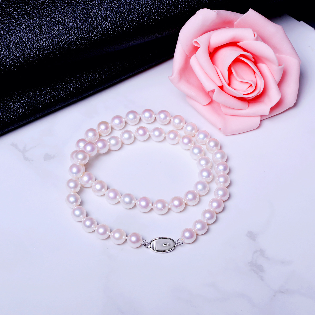 像星星一样照亮夜空,3.5-4mm的akoya珍珠项链价格