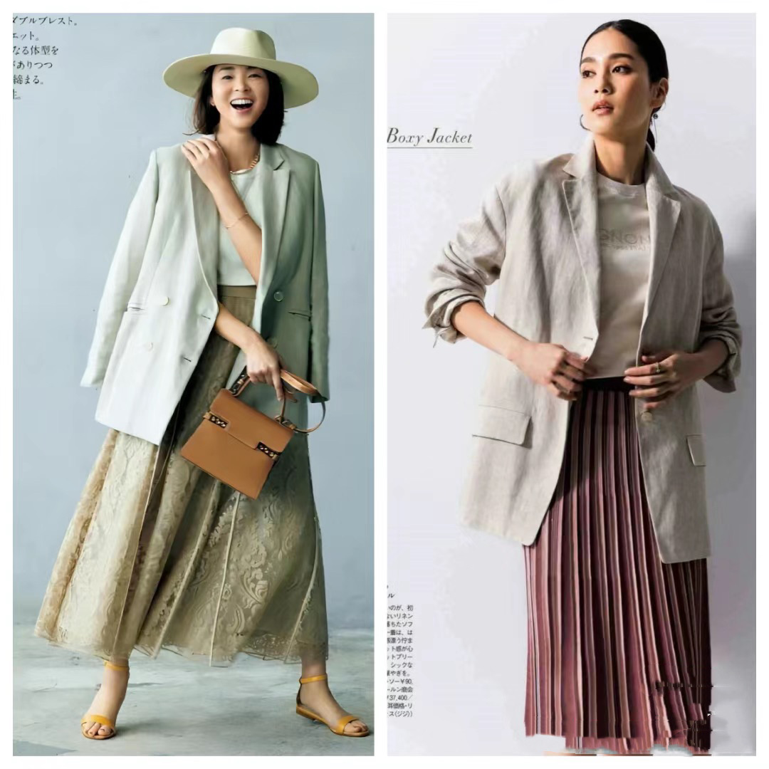 黑西服怎么搭配好看中年女性,白色修身西服搭配高级感女生