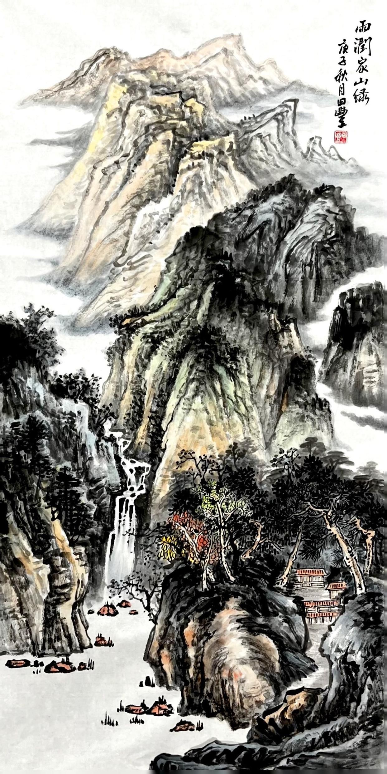 田丰画家作品直播间,田秋丰珠海书法