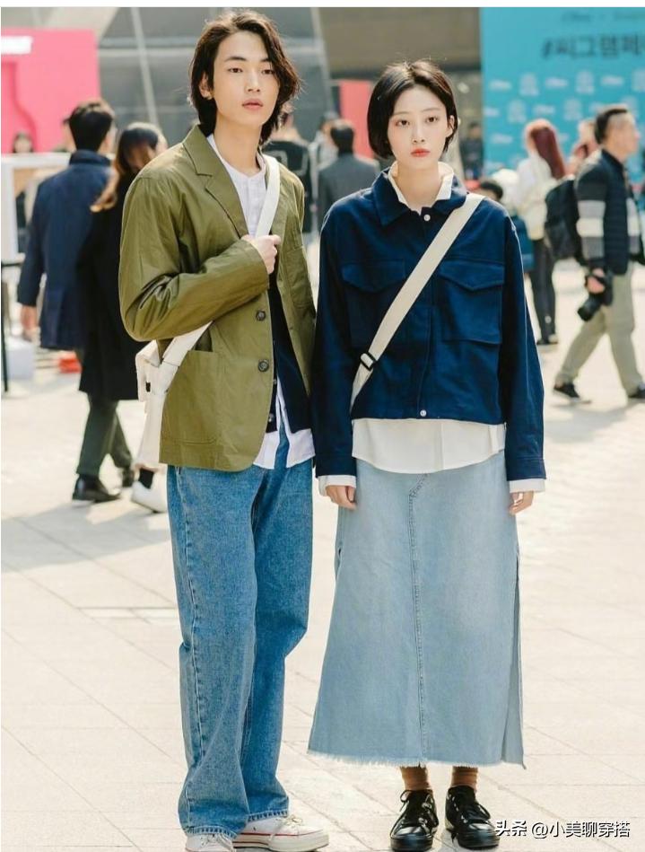 首尔街拍女穿搭图片,首尔街拍穿搭美女