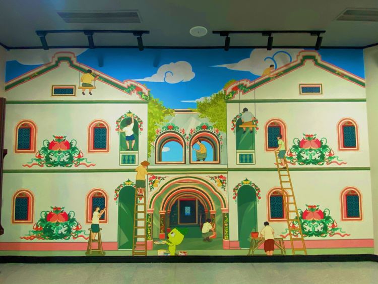 海南日月湾建筑风格,海南特色古镇建筑风格是蓝色