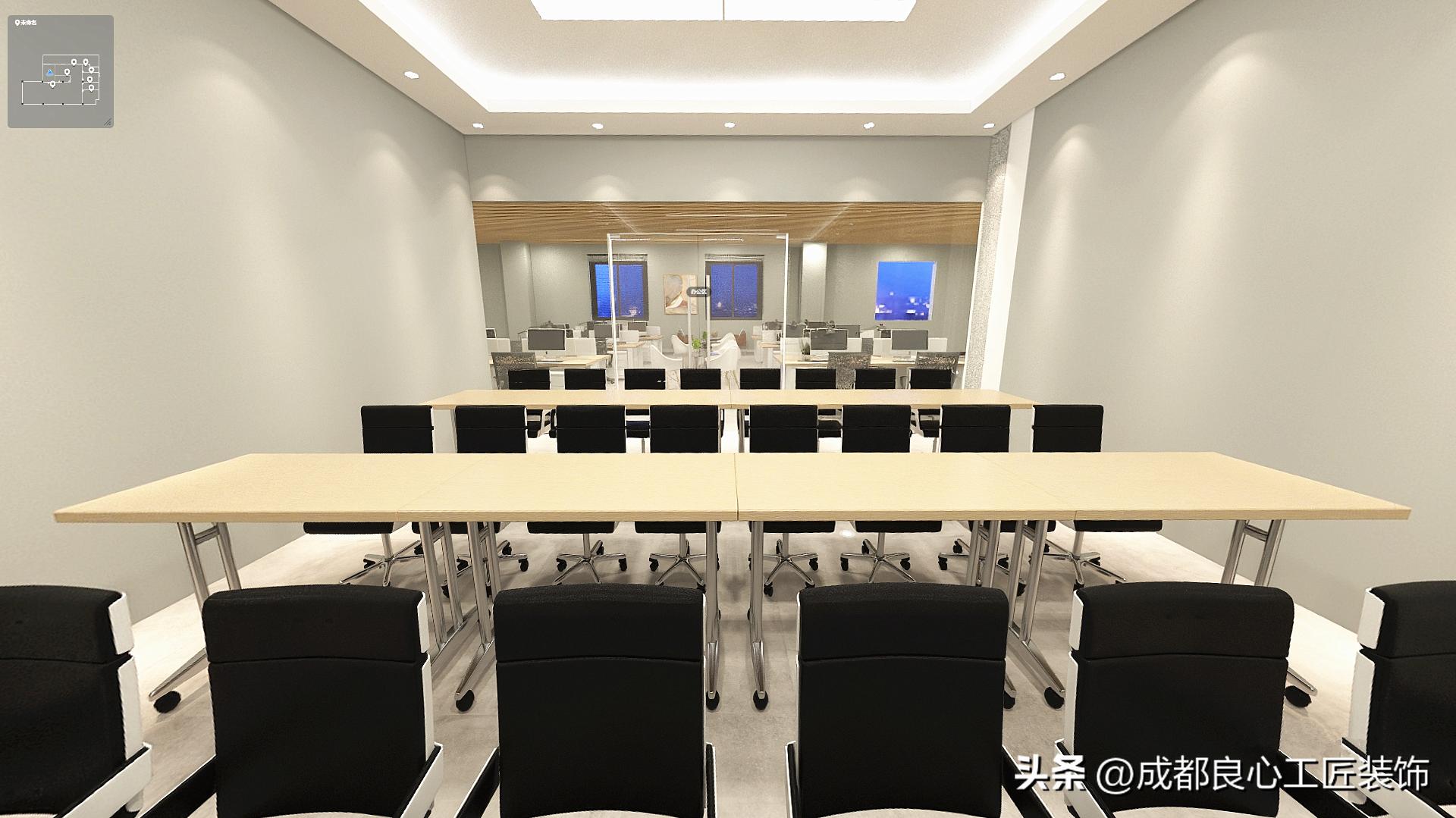 现代简约风工装|星光无垠1000㎡办公室装修,星辰大海,共赴征程