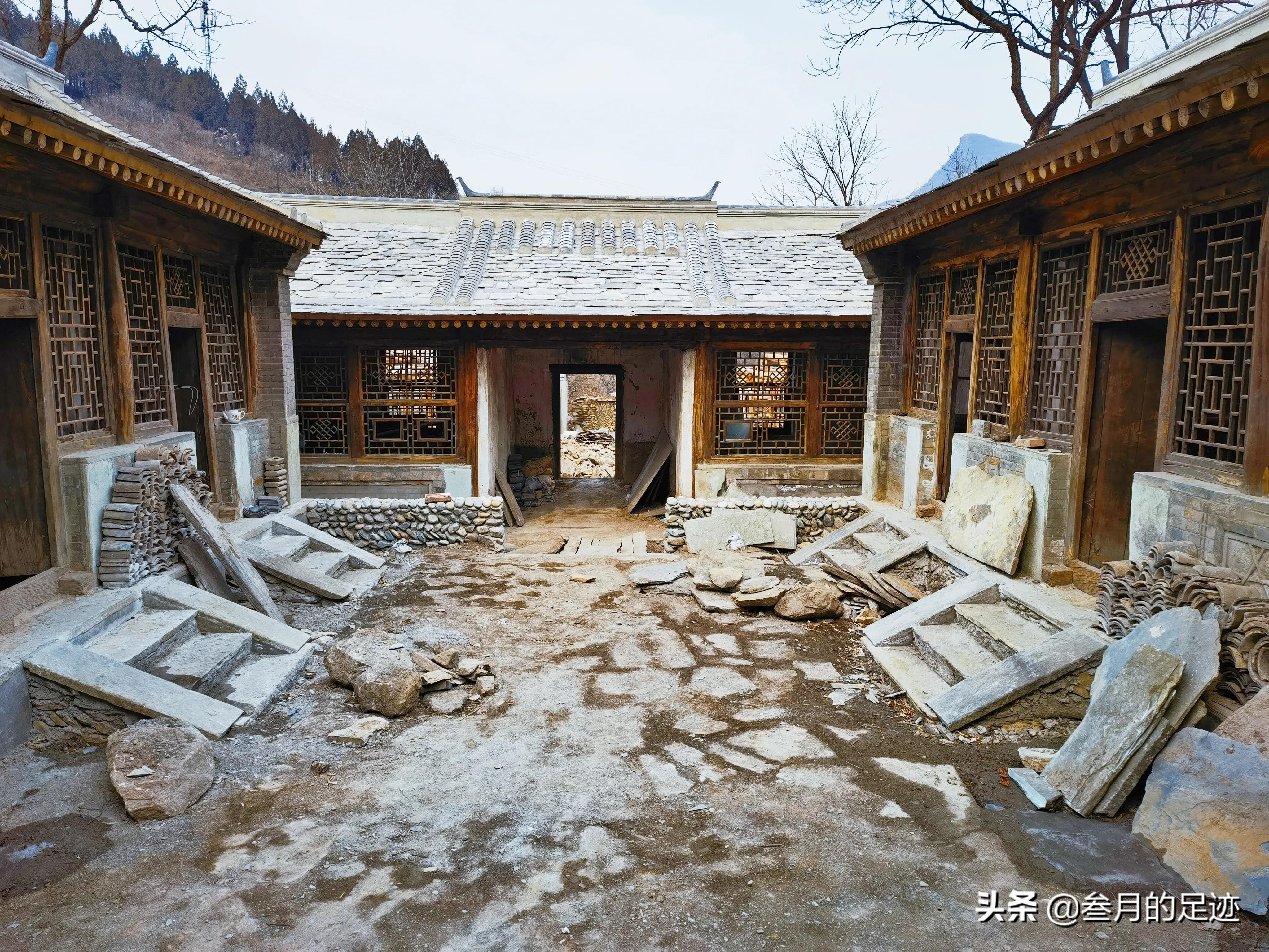 北京房山大山深处的古村落,房山区废弃古村