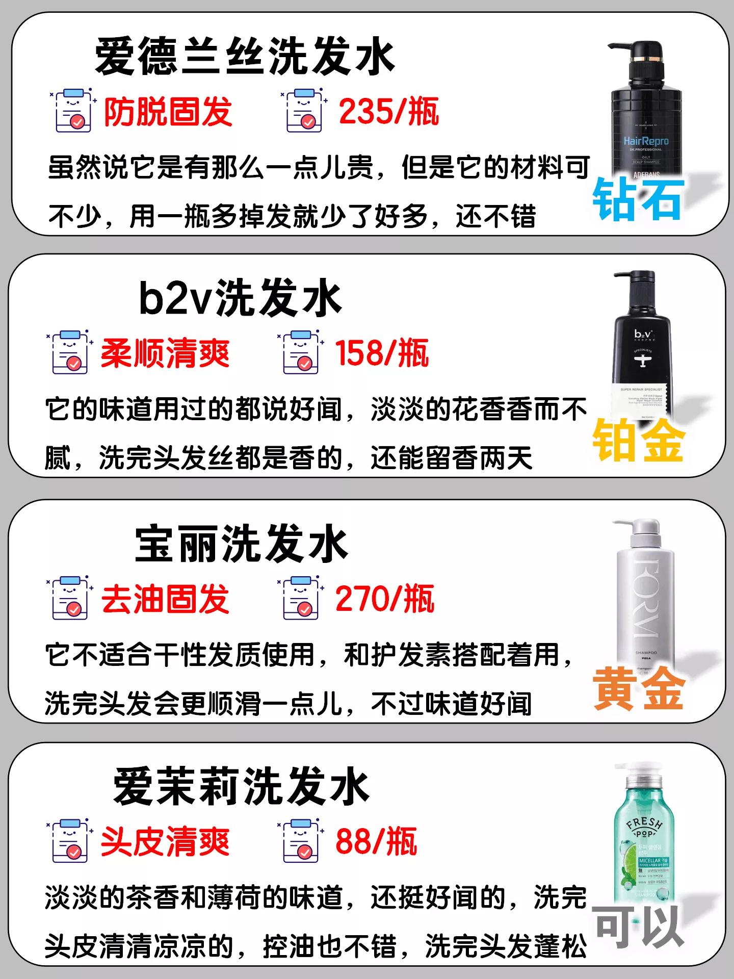 老牌国货洗发水十大排行,良心国货洗发水排行榜前十名