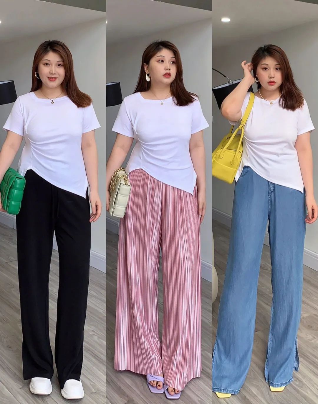 适合胖女生的裤子和衣服推荐,180斤矮胖女穿哪种裤子