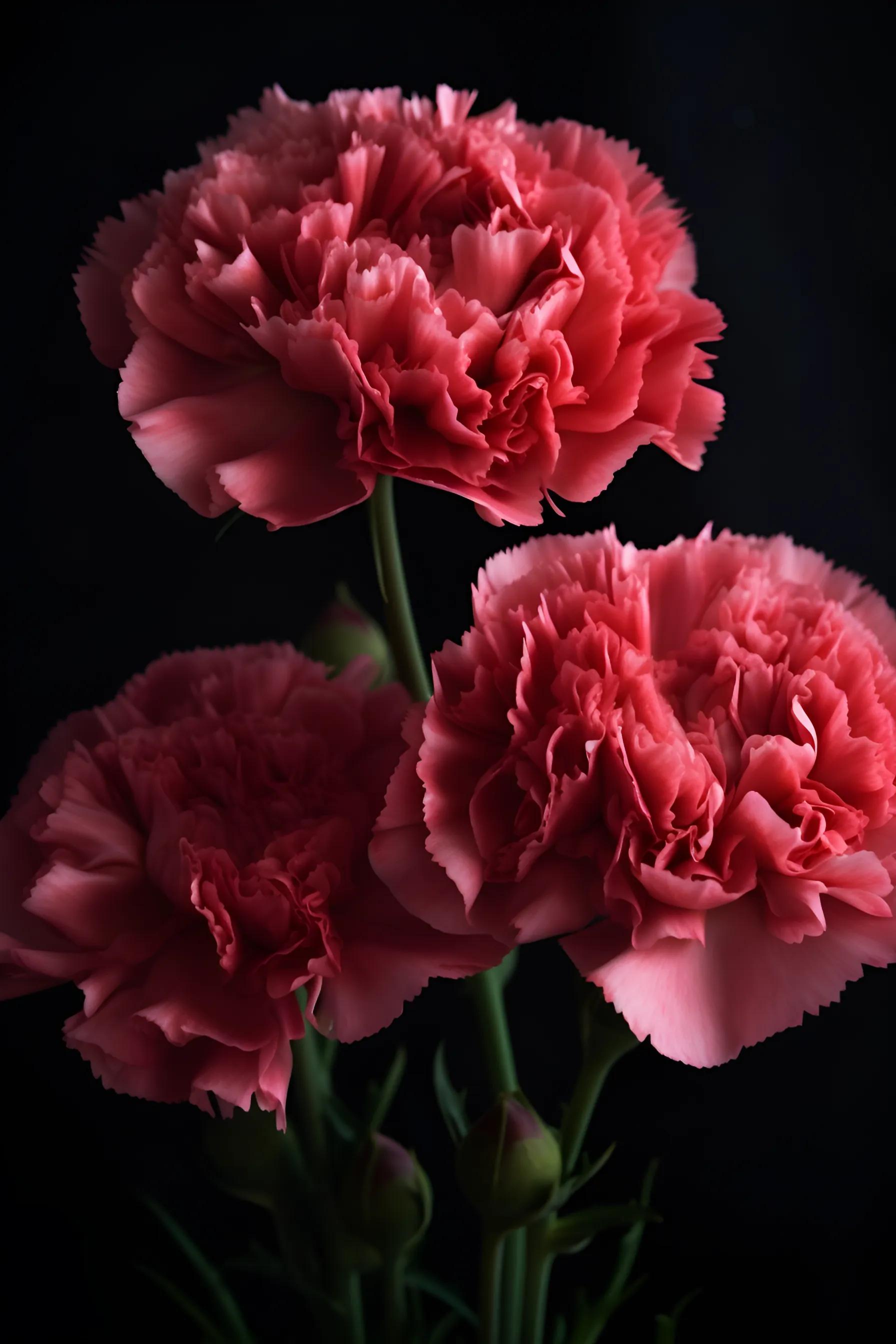 粉色康乃馨素材,康乃馨手绘素材