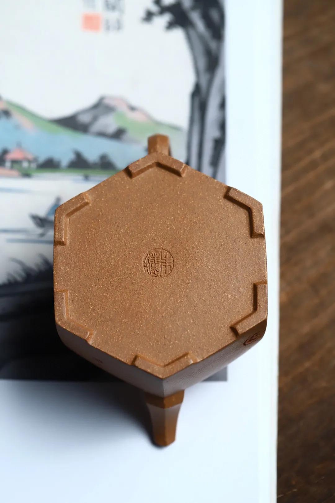 正宗宜兴紫砂方茶壶,宜兴黑金砂紫砂壶