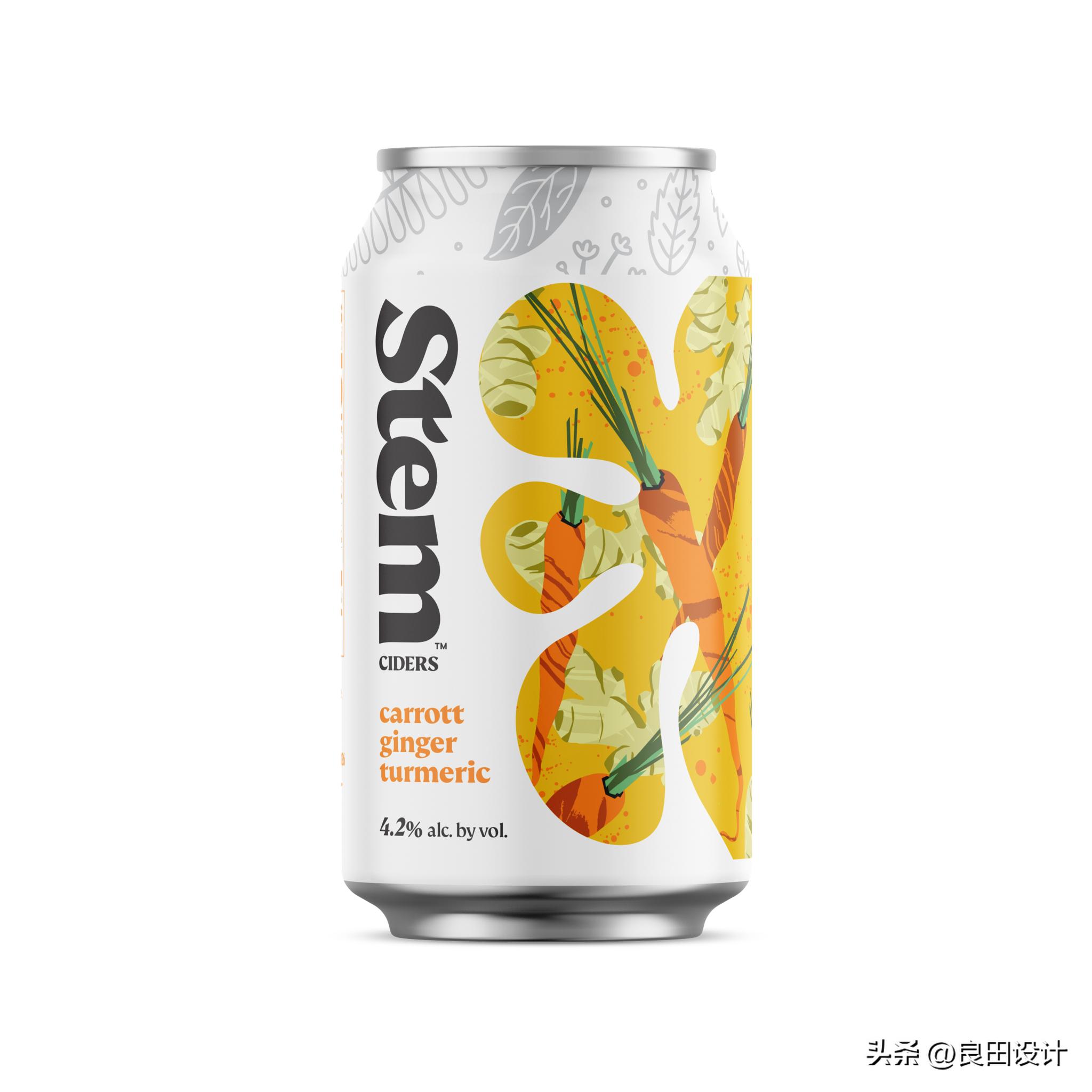 StemCiders苹果酒包装设计全面的品牌重新设计