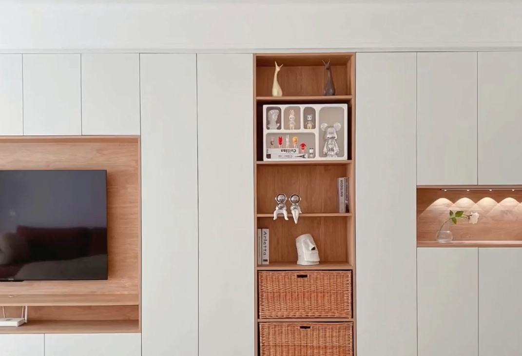 电视柜意式轻奢高级感,全屋定制电视柜怎么做才显高级