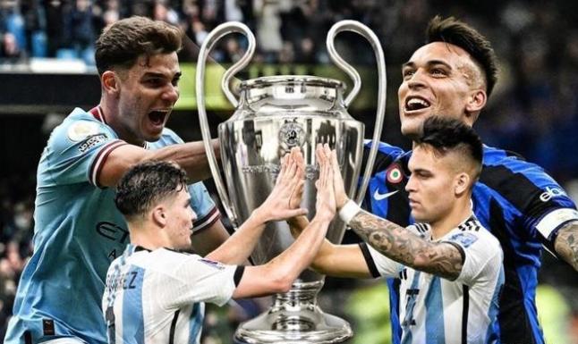 连拿世界杯+欧冠!曼城奇兵大赢家:5年10冠夺大满贯,梅西做不到