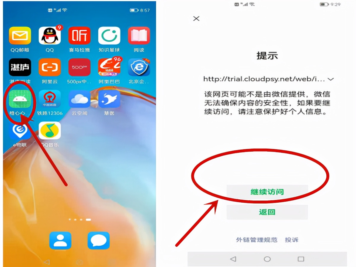 安装在校园网（局域网）内的心理测评软件，用手机能访问吗？