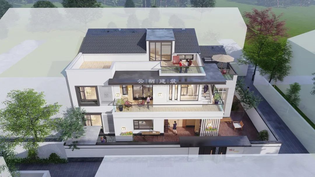 北京简约小别墅二层,北京现代简约轻奢二层别墅