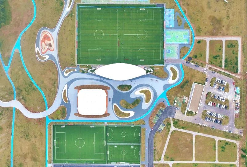 沣东足球中心周围规划2024,沣东公园足球场效果图