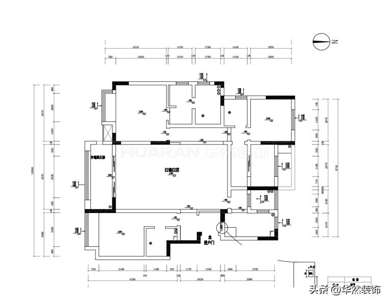 155平大平层装修效果图,180平米大平层客厅轻奢装修带花园