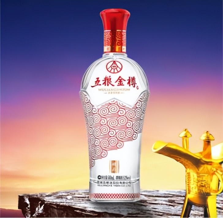 52度浓香型五粮酒,52度五粮液金珀浓香型白酒500ml