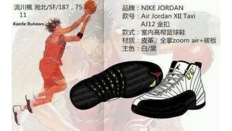 流川枫的腿,流川枫上脚aj12